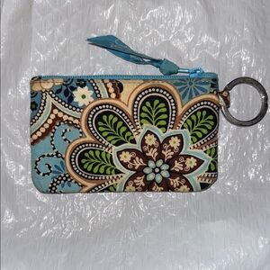 Very Bradley -Floral Patterned Keychain Pouch